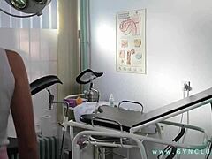 patient hits hard orgasm during intense gyno exam at hospital