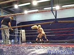 Big Tit Lesbians Wrestle Kiss Piercing Catfight Erotically