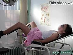 patient hits hard orgasm during intense gyno exam at hospital