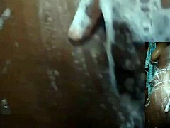 Cyndy Blackslave Fingers Pussy to Squirt in Steamy Shower Close-Up