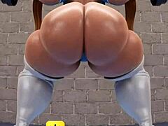 Juicy bbw's gassy solo tease