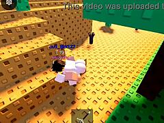 bold roblox crossdresser fucks hard with condom on