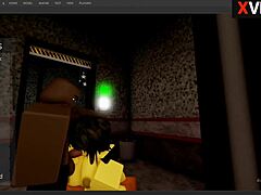 ROBLOX CHICA FNAF GETS POUNDED BY HUGE BBC IN STUDIO SEX FRENZY!