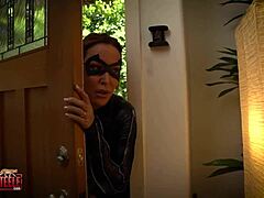 hey milf cat burglar ties ya up in tight catsuit n blows pov 😈🔥