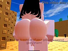 bold roblox crossdresser fucks hard with condom on