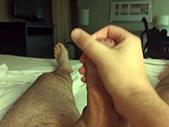 Solitary hotel thrills unfold in private masturbation escape