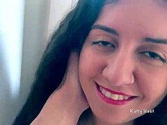 she's so cute taking rough face fucking from monster cock ball licking