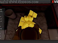 ROBLOX CHICA FNAF GETS POUNDED BY HUGE BBC IN STUDIO SEX FRENZY!