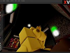 ROBLOX CHICA FNAF GETS POUNDED BY HUGE BBC IN STUDIO SEX FRENZY!