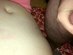 Shoot your hot cum all over my fat princess belly now