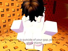 bold roblox crossdresser fucks hard with condom on