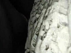 my ex-girlfriend slips into stockings for homemade brunette whore fuck with big cock friend