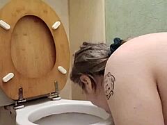 humiliated pig slave licks filthy wc??