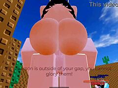 bold roblox crossdresser fucks hard with condom on