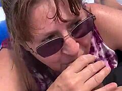 wanna see nicebigddd milf suck cock outdoors till cumshot?