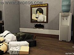 Office Quickie Fills Submissive Girlfriend's Tight Pussy With Rough Cum