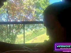 man my wife rented this cabin in the woods and surprised me with her best friend for ffm fun