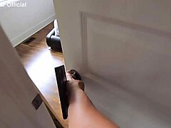 hot latina stepmom's big tits bounce as i cum all over them lol