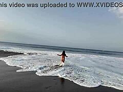 Stepmom wants nude beach pics with stepson 📸 curvy tits out!