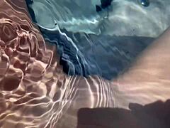 artemisia love fingers wet milf pussy deep in jacuzzi pov session