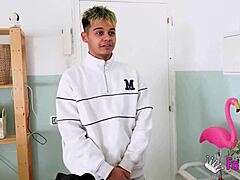 Curvy Horny Divorcee Lucia Bianco Deflowers Young Boy with Big Natural Tits