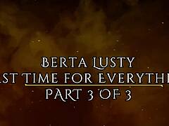 whoa berta lusty dives into her first wild threesome with porno dan!