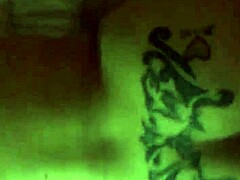 blonde with tattoo bent over doggystyle ready for action