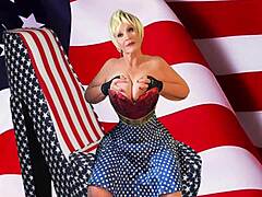 whoa, check this all-american granny thrusting that vibrator deep! 🔥😍💦