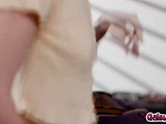 demi hawks gets schooled in lesbian licking by kait's wet pussy play