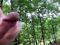 Clitlicker662 flashes wet pussy orgasms solo in forest exhibitionist update