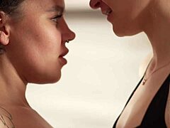 after jogging i gently seduce neighbor girl caressing her wet ebony pussy full 4k