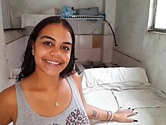 imagine cute colombian latina teen spreading legs for stepbro on washer when home empty?