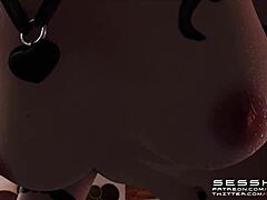 slutty fortnite girls take rough shaved pussy pounding