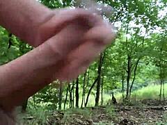 Clitlicker662 flashes wet pussy orgasms solo in forest exhibitionist update