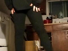 amateur workout session with pumping music beats