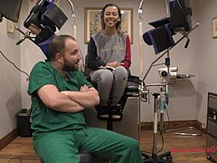 kalani luana's exam is just a formality. she spreads and fingers her ass