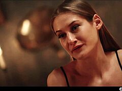 Vampire blonde seduces nerdy submissive girl gothic manor lezdom