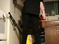 amateur workout session with pumping music beats