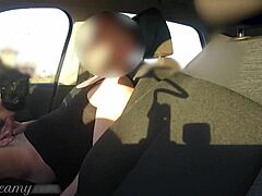 stranger spies wife deepthroating cock in school lot car quickie
