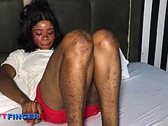 Smokey Ebony Screams in Oiled Doggy Before Ass Cumshot Explosion!