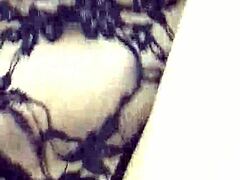 Fucking my sexy girlfriend's ass with buttplug while she wears lingerie and cums hard