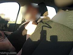 stranger spies wife deepthroating cock in school lot car quickie