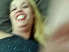 Pornstar milf blonde with tattoos GETS ANAL plug during TATUAGEM on big ass