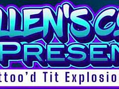 Tricia Oaks' Tattoo Tits Explode with Cum from Deepthroat Cowgirl Riding