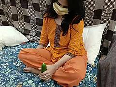 PAKISTANI STEPDAD CATCHES GIRL WITH CUCUMBER THEN FUCKS HER HARD