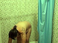 Best Friend's Sexy Mommy Caught In Shower Gives Me Blowjob Part 1