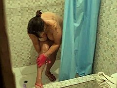 Best Friend's Sexy Mommy Caught In Shower Gives Me Blowjob Part 1