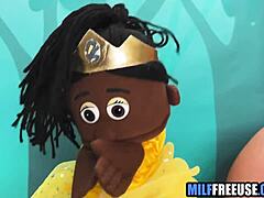 Blonde Milf and Teen Deepthroated Face Fucked on Street Set