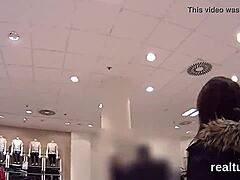 Charming Czech Kitten Teased In Mall Shop Undresses Ripped Clothes Takes Monster Pov Cock