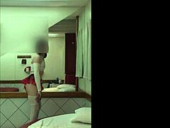 Sext Crossdresser in Schoolgirl Cosplay Uniform Fucks Ass